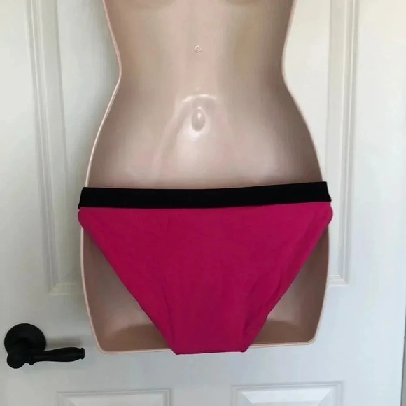 OLD navy hot pink and black bikini Y2K 90’s bottom size small - Picture 4 of 7